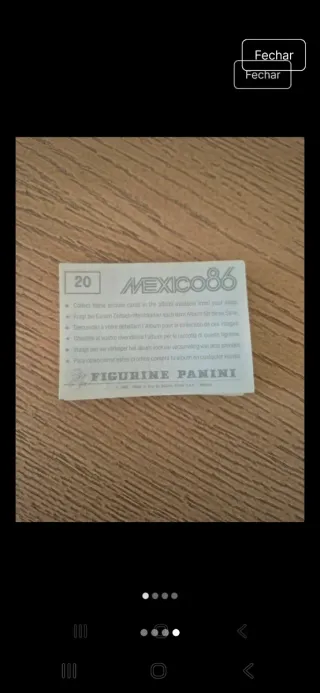 Figurinhas Panini México 86 -  47 unidades