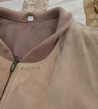 Cazadora de piel caballero marrón claro