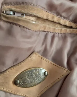 Cazadora de piel caballero marrón claro