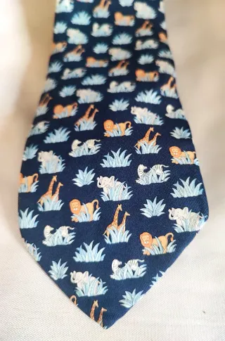 Cravatta Salvatore Ferragamo Fantasia Animali