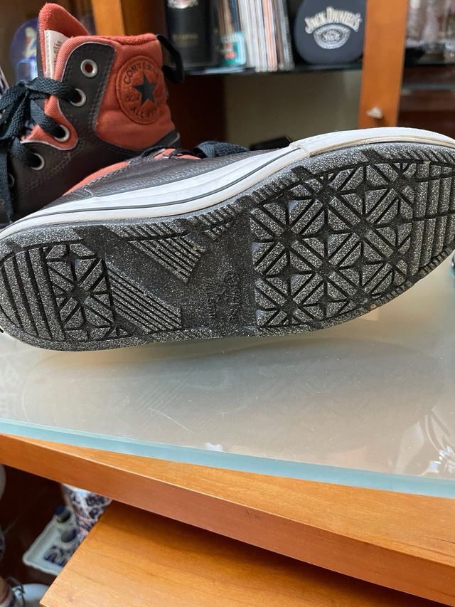 Zapatillas Converse Unisex Piel Marrón/Naranja