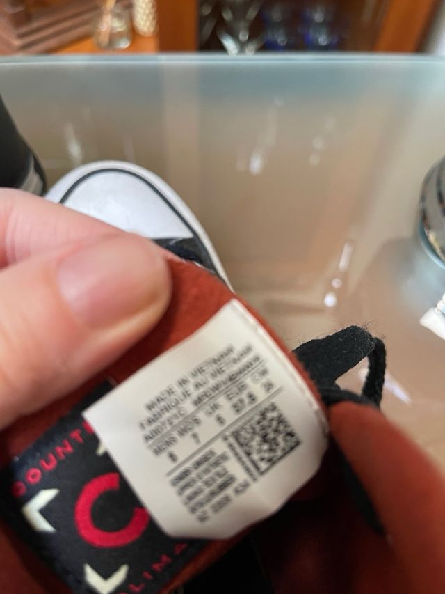 Zapatillas Converse Unisex Piel Marrón/Naranja