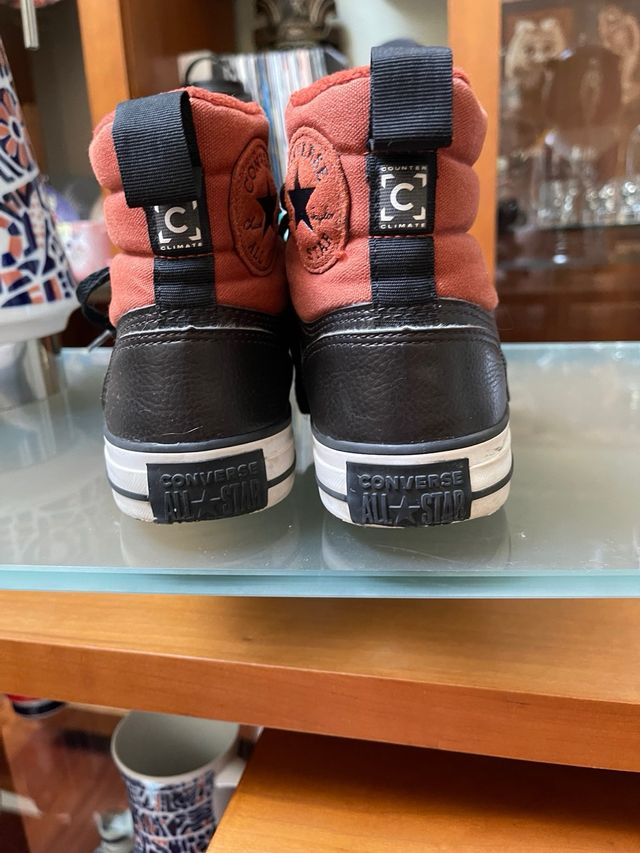 Zapatillas Converse Unisex Piel Marrón/Naranja