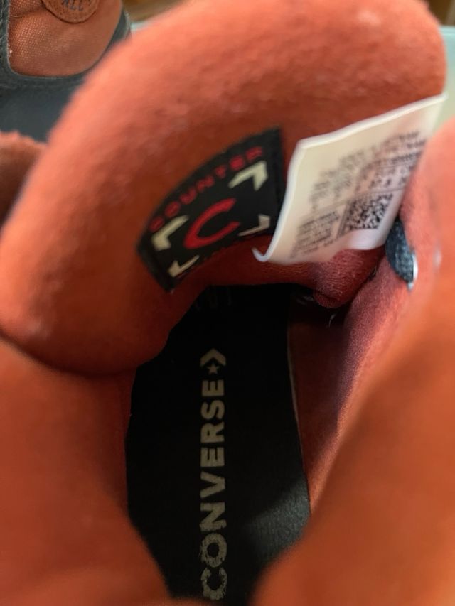 Zapatillas Converse Unisex Piel Marrón/Naranja