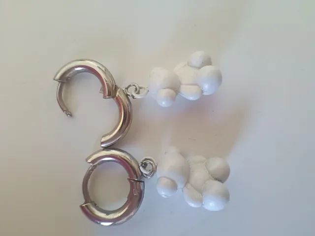 Pendientes Oso Tous Acero Blanco