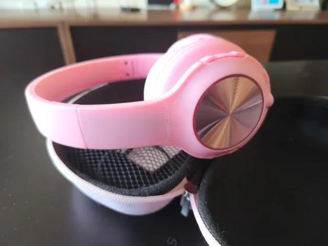 Auricolari wireless rosa per bambina