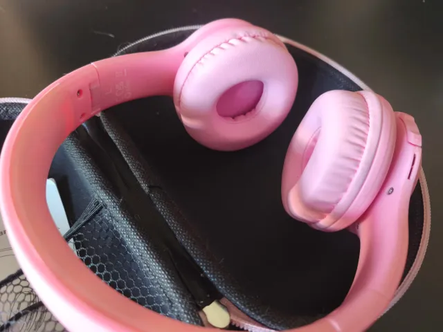Auricolari wireless rosa per bambina