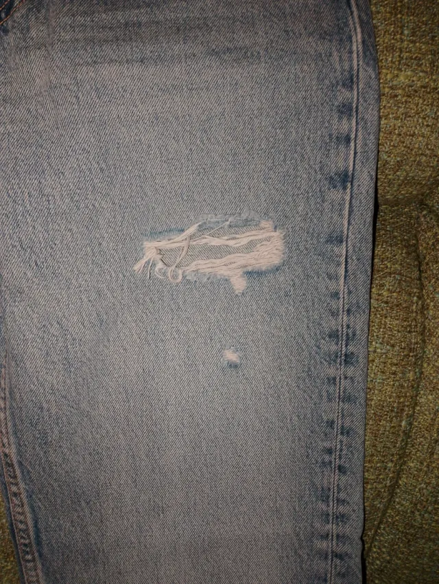 Jeans Zara vita alta strappati