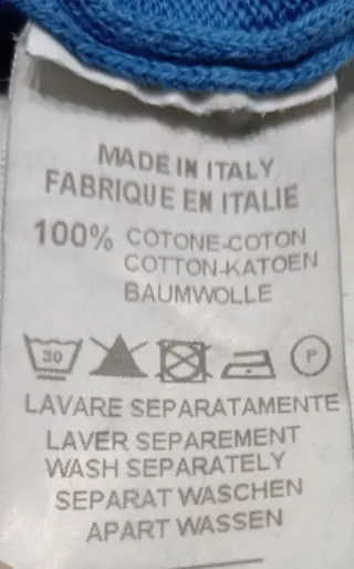 Maglia uomo blu con bottoni