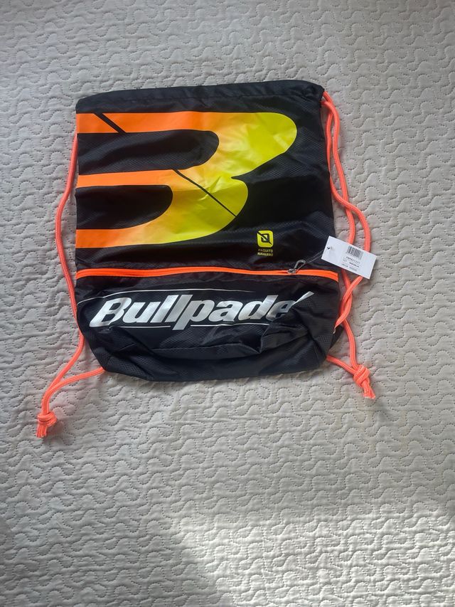 Bolsa Gimnasio Bullpadel Negra y Naranja