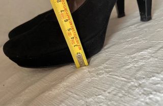 Zapatos de salón ante negro T.39