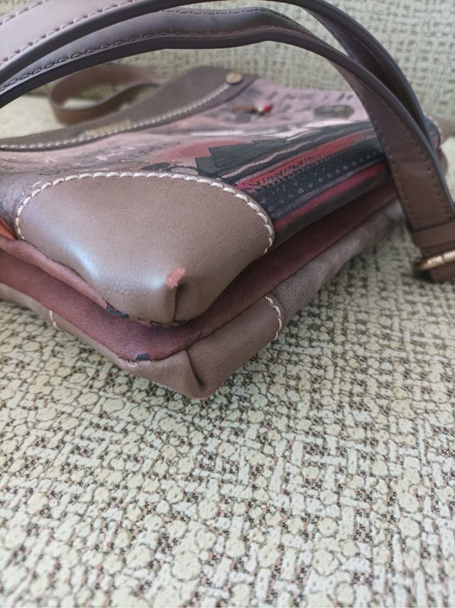 Bolso Anekke marrón y multicolor