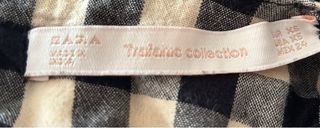 Vestido Zara cuadros blanco y negro Talla XS