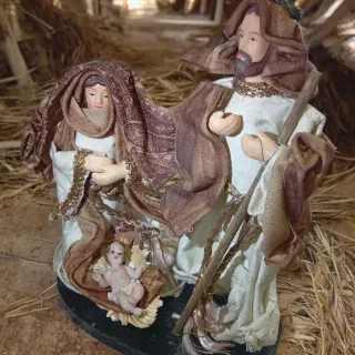 Natività Presepe Napoletano Vintage 21x17 cm