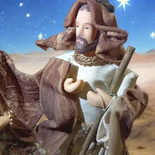 Natività Presepe Napoletano Vintage 21x17 cm