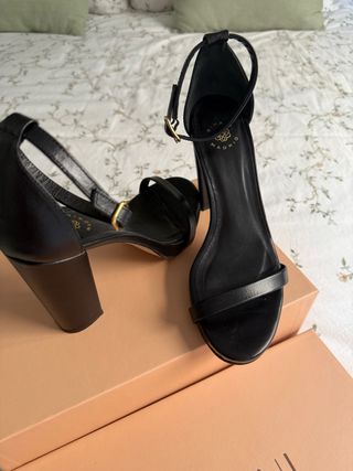 Sandalias Bimani Tacón Negro