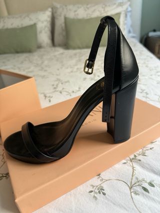 Sandalias Bimani Tacón Negro