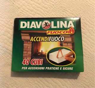 Diavolina 40 cubi accendifuoco sigillata