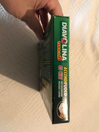 Diavolina 40 cubi accendifuoco sigillata