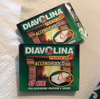 Diavolina 40 cubi accendifuoco sigillata