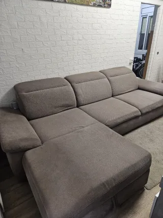 Sofá cama chaise longue tela