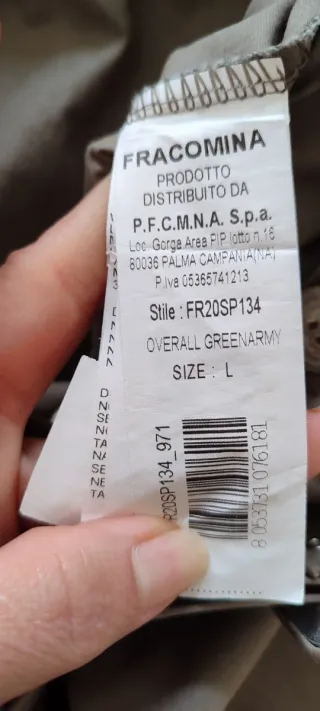 Macacão Fracomina Verde Militar Tam M/L