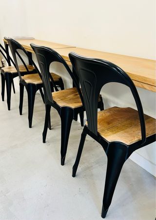 Mesas y Sillas Madera/Metal Maisons du Monde