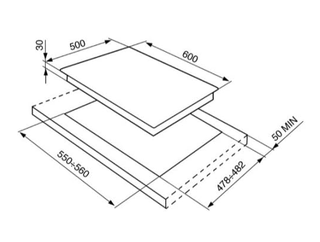 Encimera Smeg SER60SGH3 Placa Gas CLASSICA
