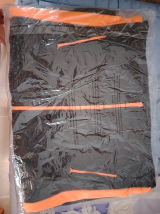 Polar Repsol Hombre Talla XXL Negro/Naranja