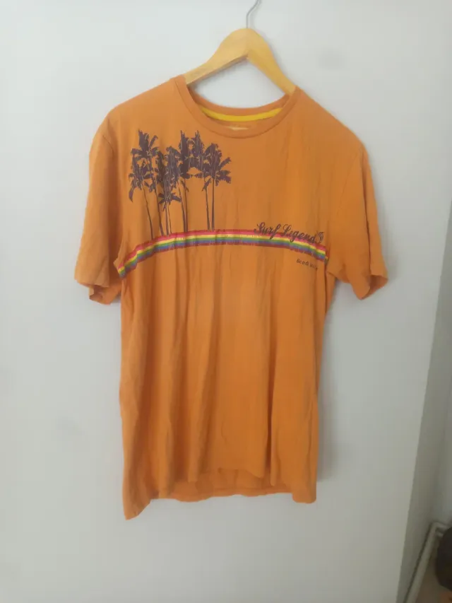 Camiseta Naranja Playa Surf Legend