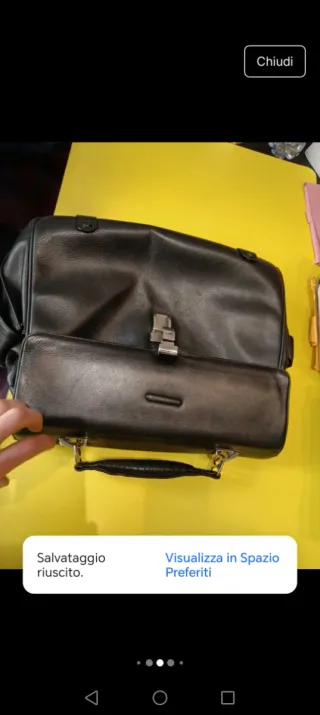 Borsa Piquadro uomo pelle nera