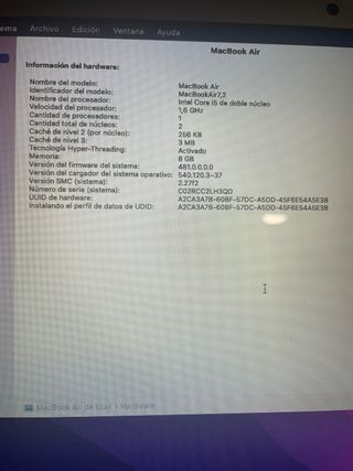 MacBook Air 2015 Plata