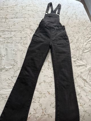 Peto vaquero negro Mango Talla XS