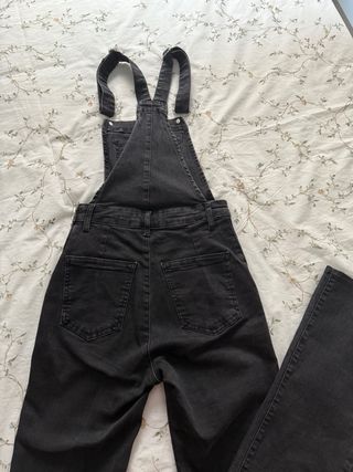 Peto vaquero negro Mango Talla XS