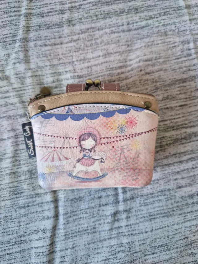 Monedero Sweet Candy niña con caballo balancín