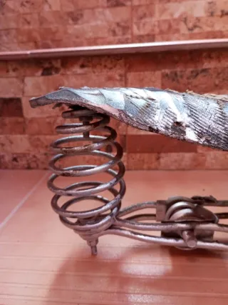 Sillín antiguo para bicicleta