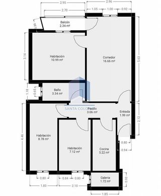 Piso en venta en Riu en Santa Coloma de Gramanet