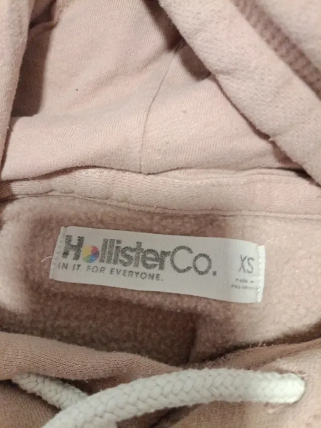 Sudadera Hollister Rosa Palo Talla XS