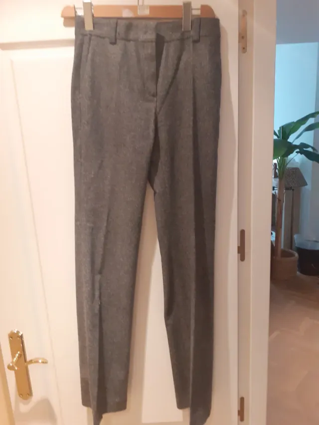 Pantalón de vestir gris mujer