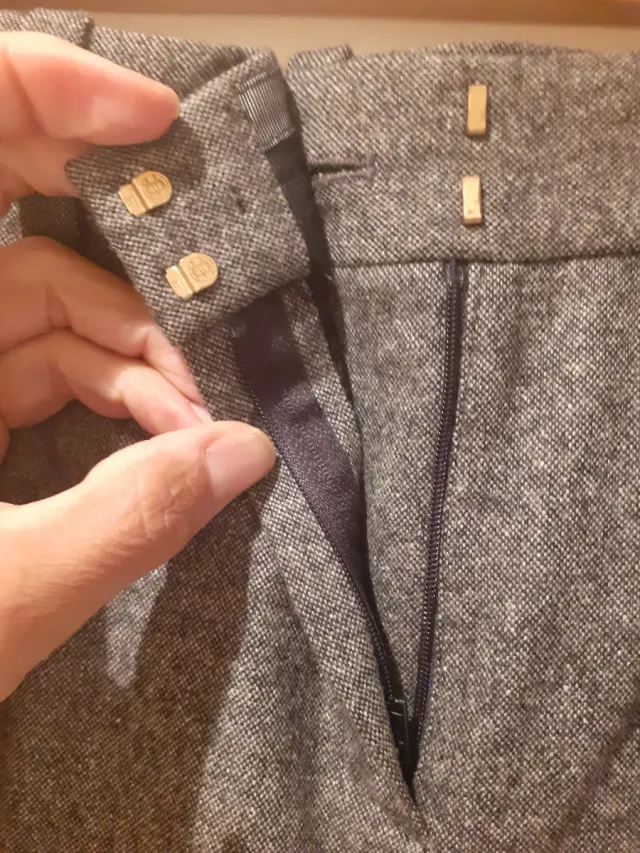 Pantalón de vestir gris mujer