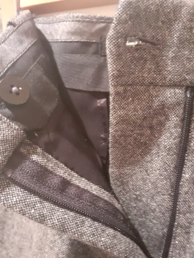 Pantalón de vestir gris mujer