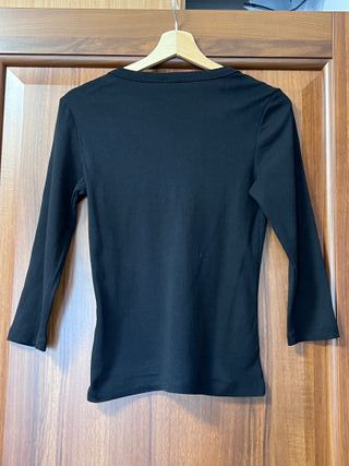 Maglia Piazza Italia Scollo a V Nera