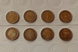 Lote 8 Monedas 2€ Conmemorativas Portugal