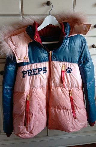 Plumifero Highly Preppy Azul y Rosa