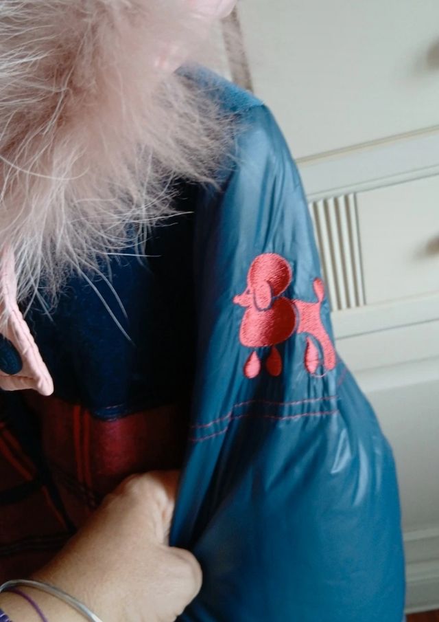 Plumifero Highly Preppy Azul y Rosa