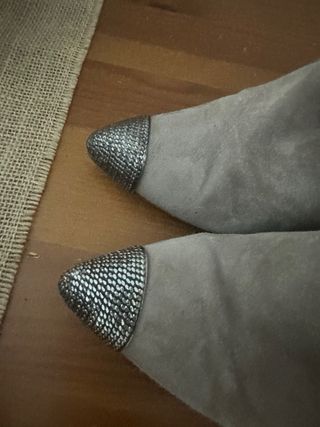 Botines Zara Piel Tacon Talla 38