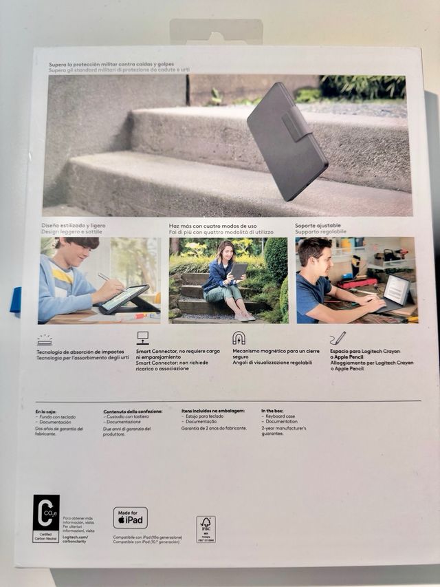 Funda Logitech Rugged Folio iPad 10ª Gen