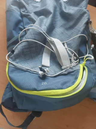 Mochila senderismo azul y verde