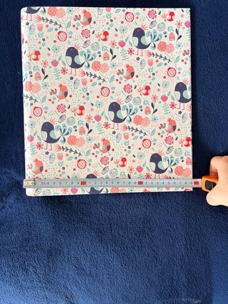 Carpeta/ Carpesano con diseño de pájaros y flores