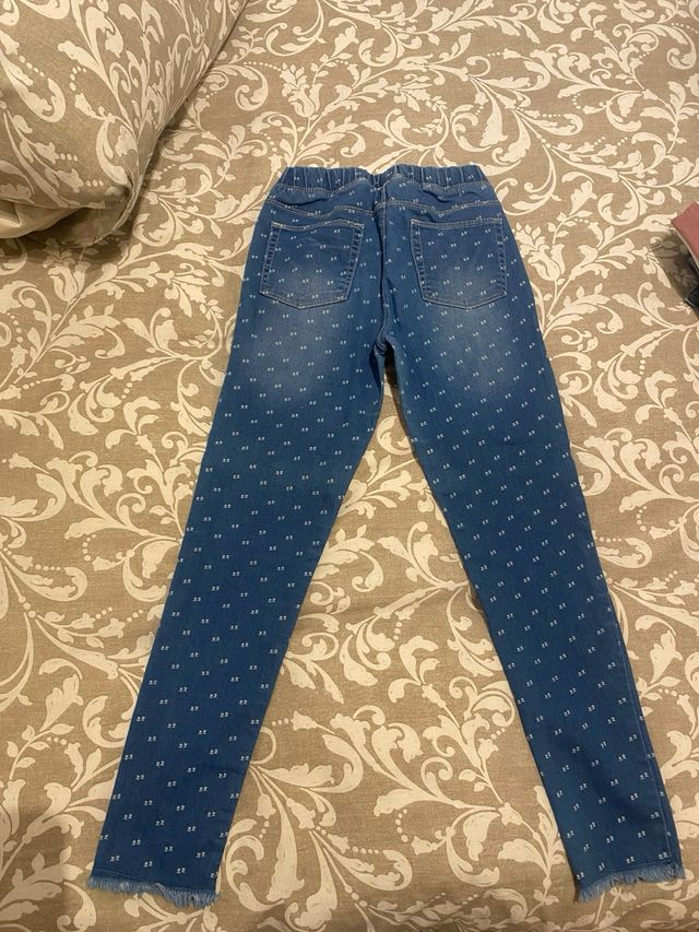 Vaqueros estampados niña Talla 11-12
